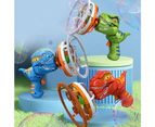 Electric Children Fan Dinosaur Bubble Machine,Fun Big Bubble Wand Outdoor Toys - Green