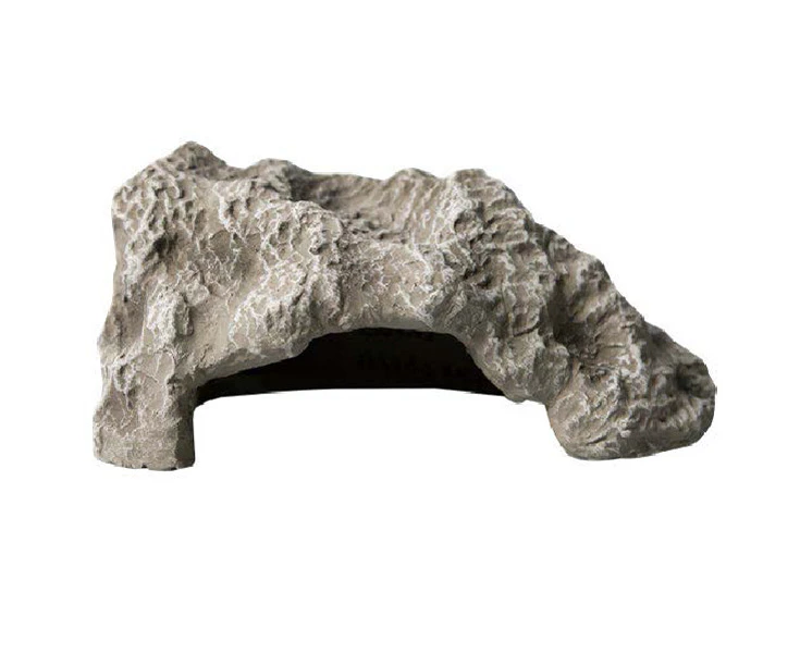 Reptile One Hide Cave Ceramic Limestone - Large 22.3x15.2x10.2cm (46822)