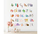 Cartoon English Alphabet Wall Stickers For Kids Room Baby Nursery Kindergarten