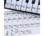 Piano Sticker Transparent Piano Keyboard Sticker 49 61 Key Electronic Keyboard