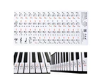 Piano Sticker Transparent Piano Keyboard Sticker 49 61 Key Electronic Keyboard