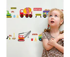 Cartoon Vehicle Traffic Cars Buses Wall Stickers for Kids Room Living Room