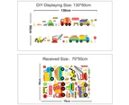 Cartoon Vehicle Traffic Cars Buses Wall Stickers for Kids Room Living Room