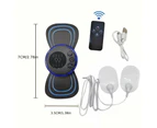 8 Mode Rechargeable Neck Massager With Remote Control Ems Low Frequency Pulse For Muscle Relaxation And Pain Relief