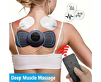 8 Mode Rechargeable Neck Massager With Remote Control Ems Low Frequency Pulse For Muscle Relaxation And Pain Relief