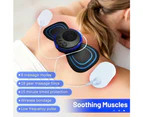 8 Mode Rechargeable Neck Massager With Remote Control Ems Low Frequency Pulse For Muscle Relaxation And Pain Relief