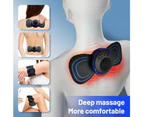 8 Mode Rechargeable Neck Massager With Remote Control Ems Low Frequency Pulse For Muscle Relaxation And Pain Relief