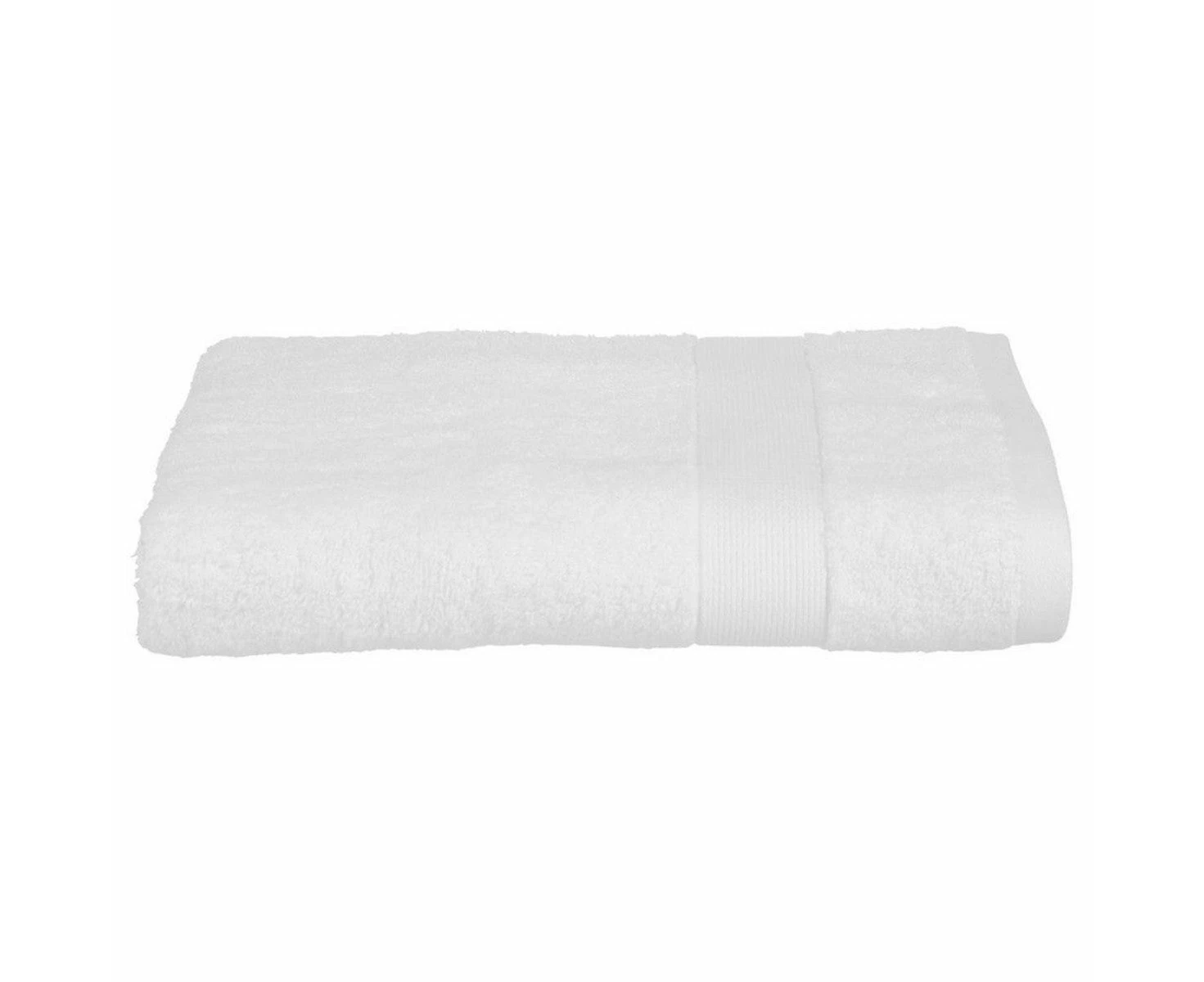 Bath Towel Atmosphera Cotton White 450 G/m² 70 x 130 Cm