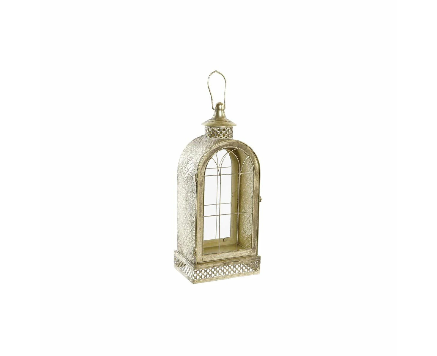 Lantern Dkd Home Decor Crystal Golden Metal 18 X 13 X 43 Cm