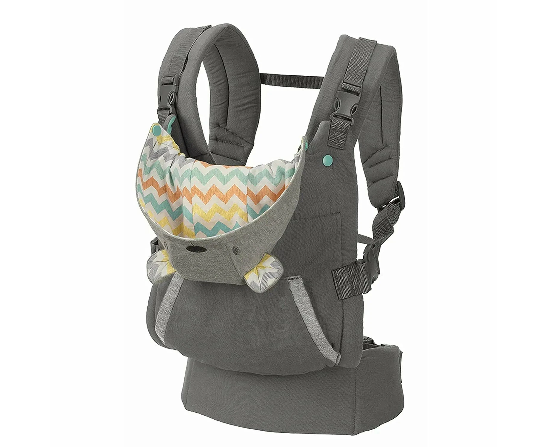 Bear Themed Cotton Baby Carrier With Detachable Hat