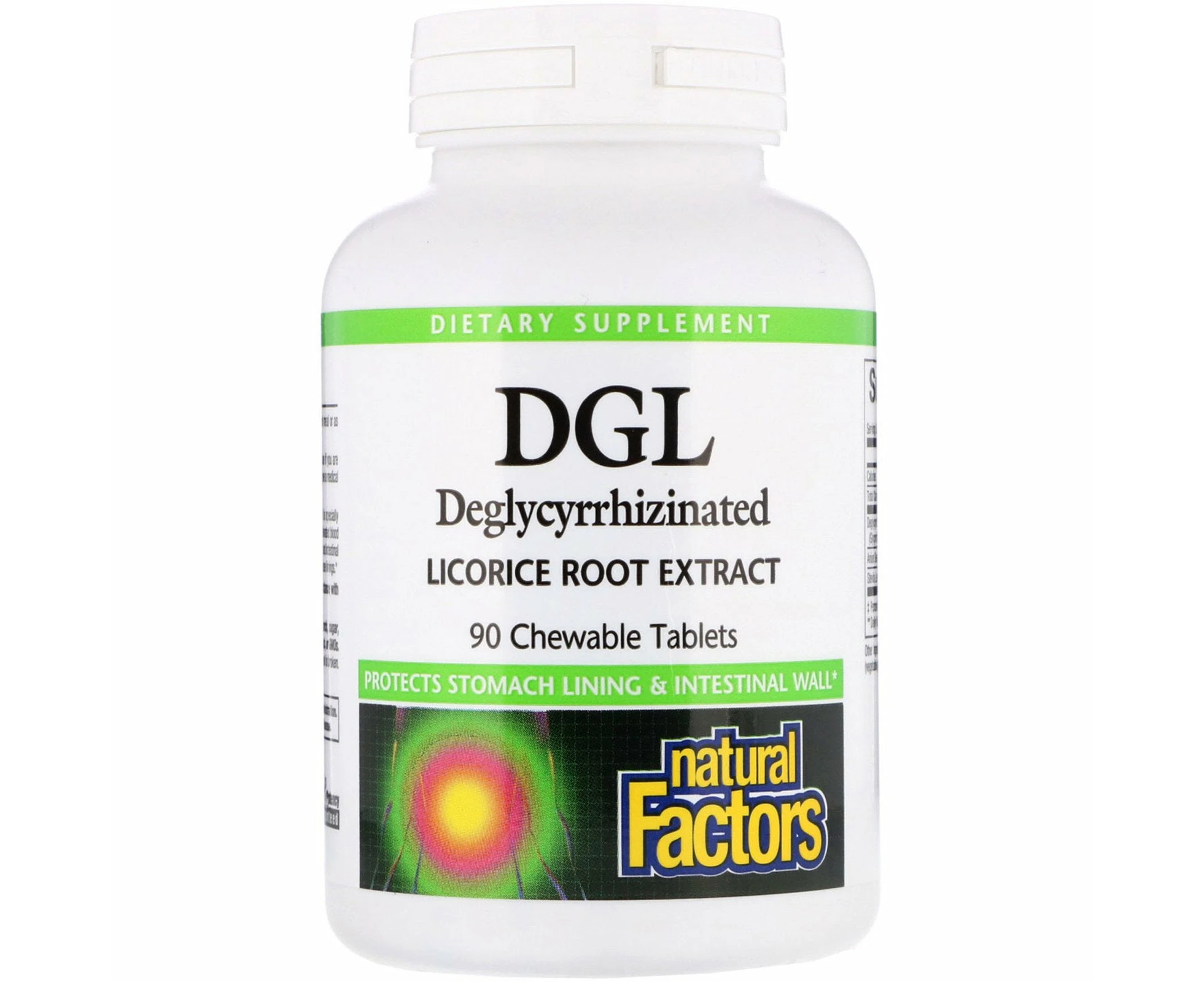 Natural Factors, DGL, Deglycyrrhizinated Licorice Root Extract, 90 Chewable Tablets