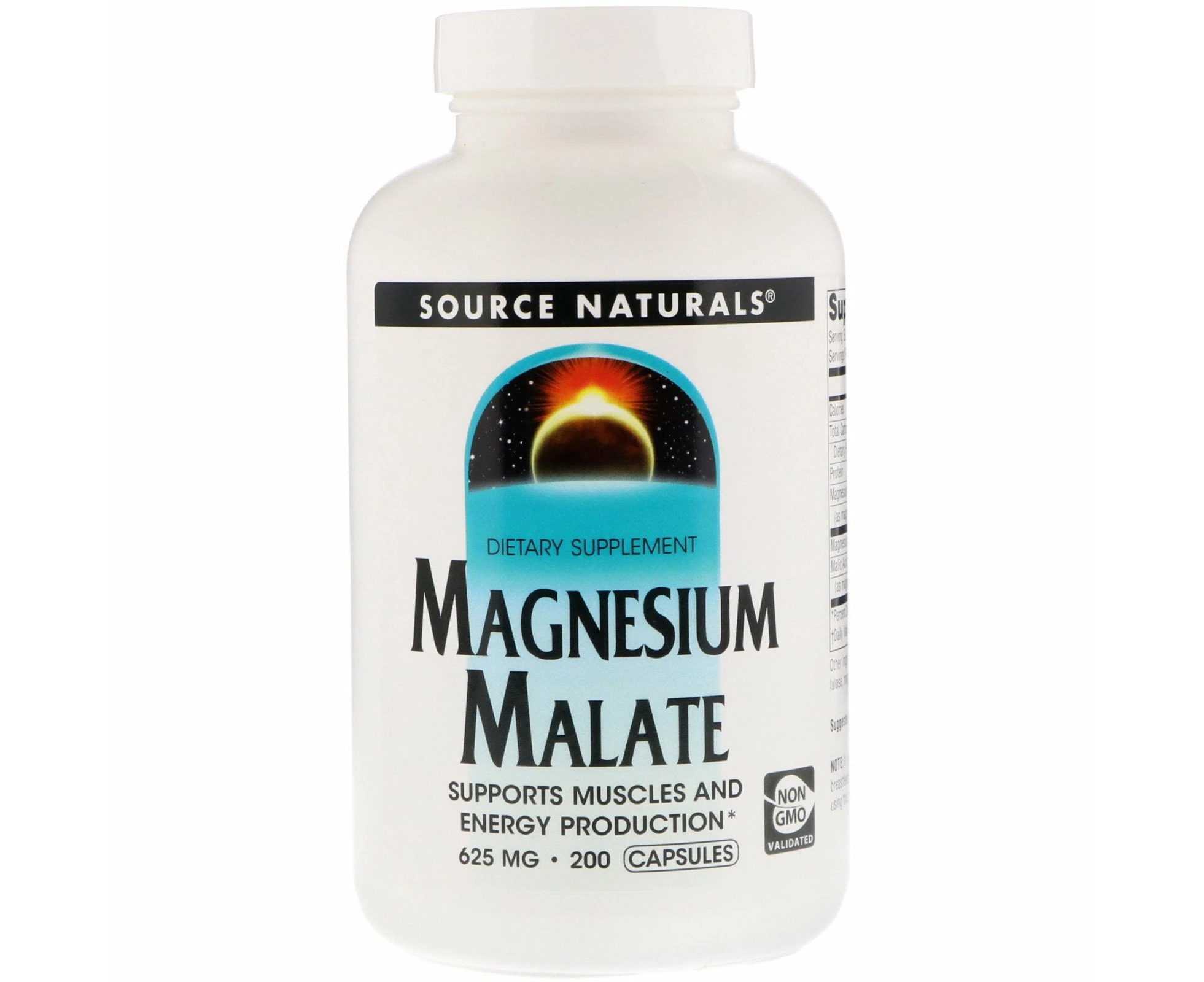 Source Naturals, Magnesium Malate, 625 mg, 200 Capsules