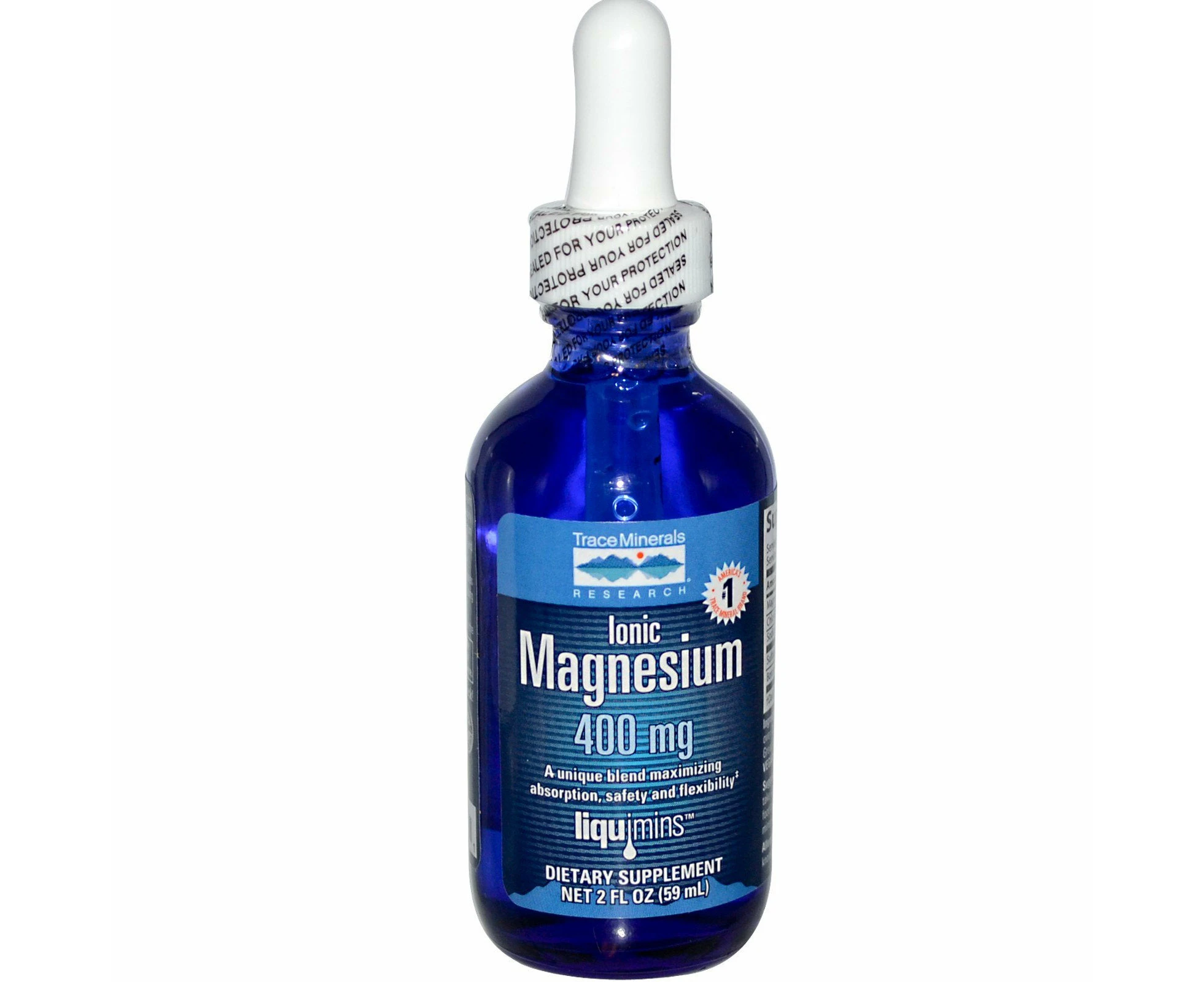 Trace Minerals Research, Ionic Magnesium, 400 mg, 2 fl oz (59 ml)