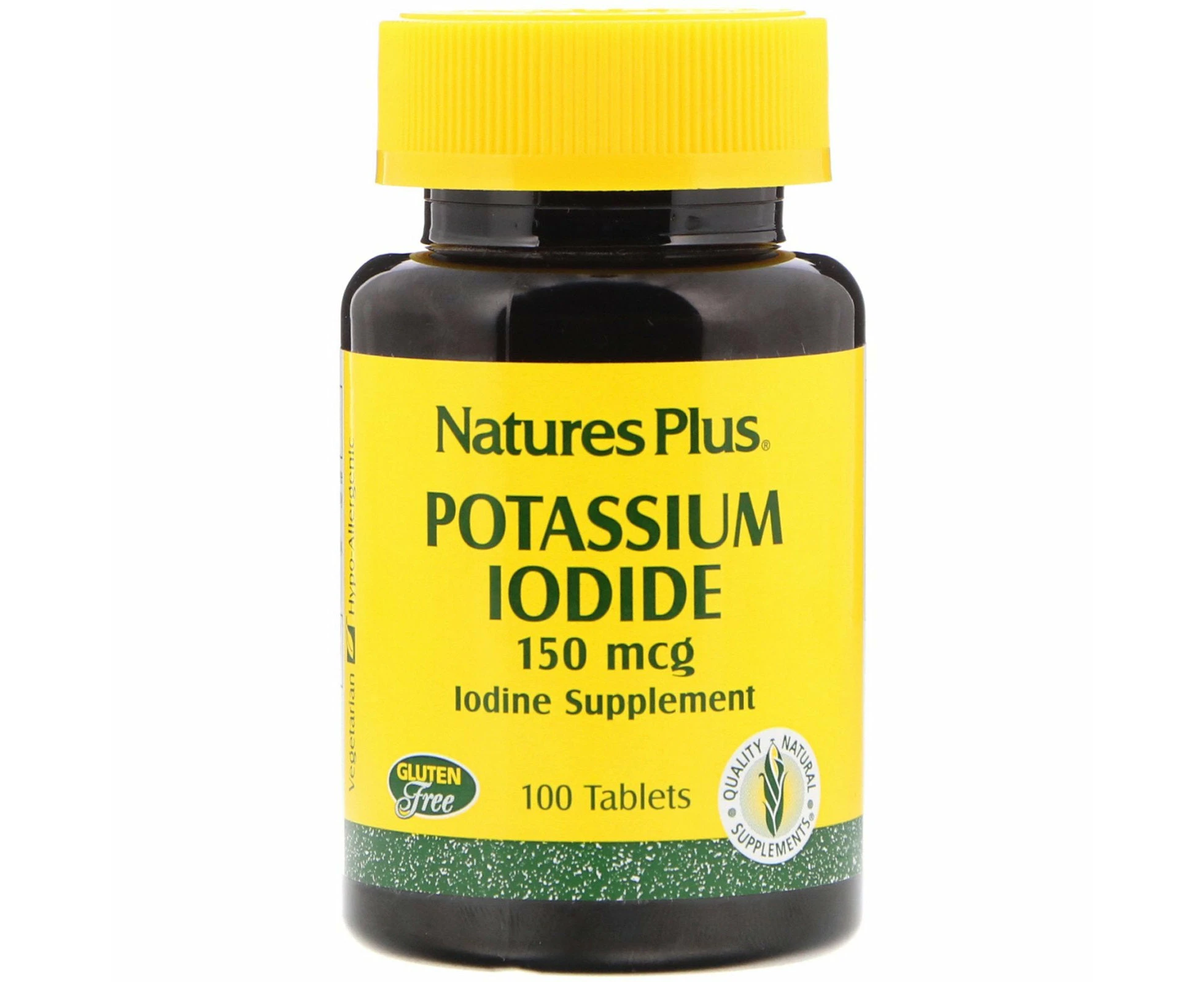 Nature's Plus, Potassium Iodide, 150 mcg, 100 Tablets