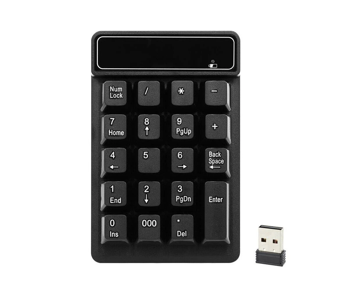 2.4ghz Wireless Numeric Keypad Mechanical Feel Number Pad Keyboard 19 Keys