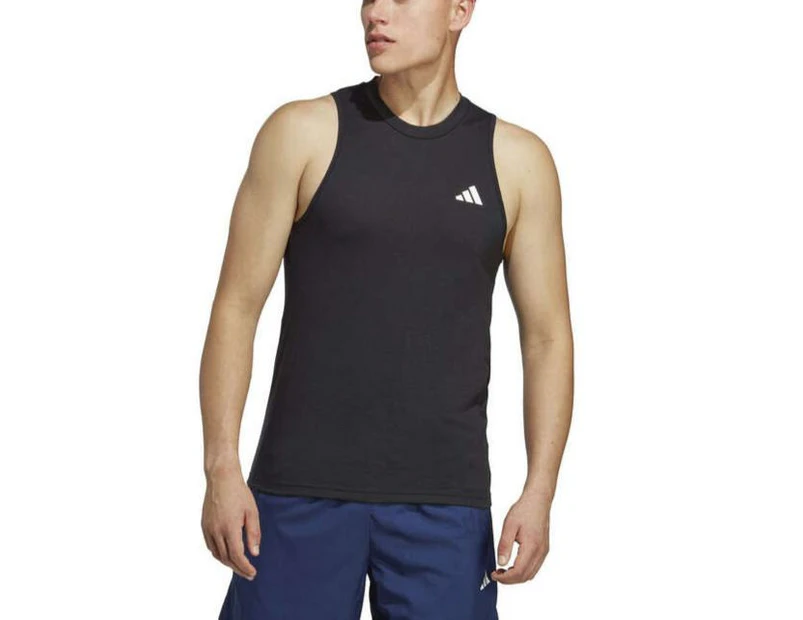 Adidas Mens Train Essentials Feelready Training Tank - Black/White