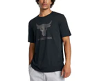 Under Armour Mens Project Rock Payoff Graphic Tee - Black/Grey