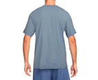 Nike Mens Dri FIT UV Hyverse Fitness Tee - Cyan