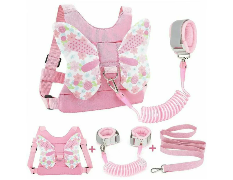 3-in-1 Toddler Harness + Wrist Anti-Lost Strap, Child Leash