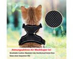 Escape-Proof Cat Harness with Leash and Reflective Stripes