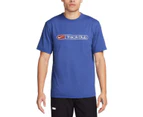 Nike Mens Hyverse Track Club Dri FIT Running Tee - Blue