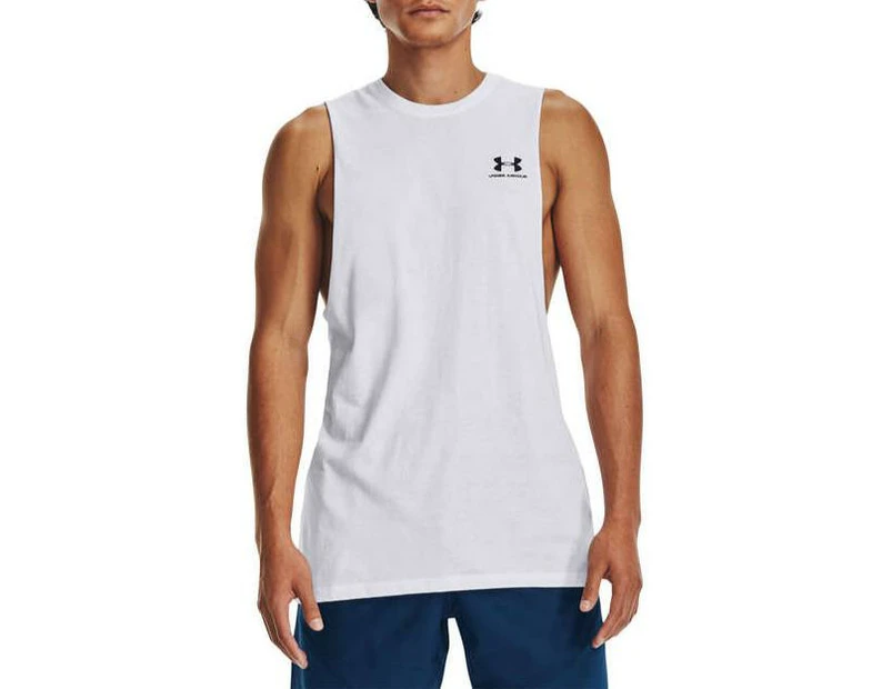 Under Armour Mens Sportstyle Left Chest Tee - White