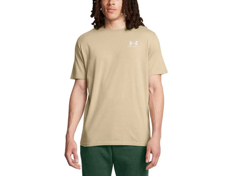 Under Armour Mens Sportstyle Left Chest Tee - Khaki