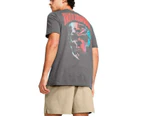 Under Armour Mens Dusk To Dawn Skull Tee - Grey