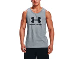 Under Armour Mens Sportstyle Logo Tank - Grey