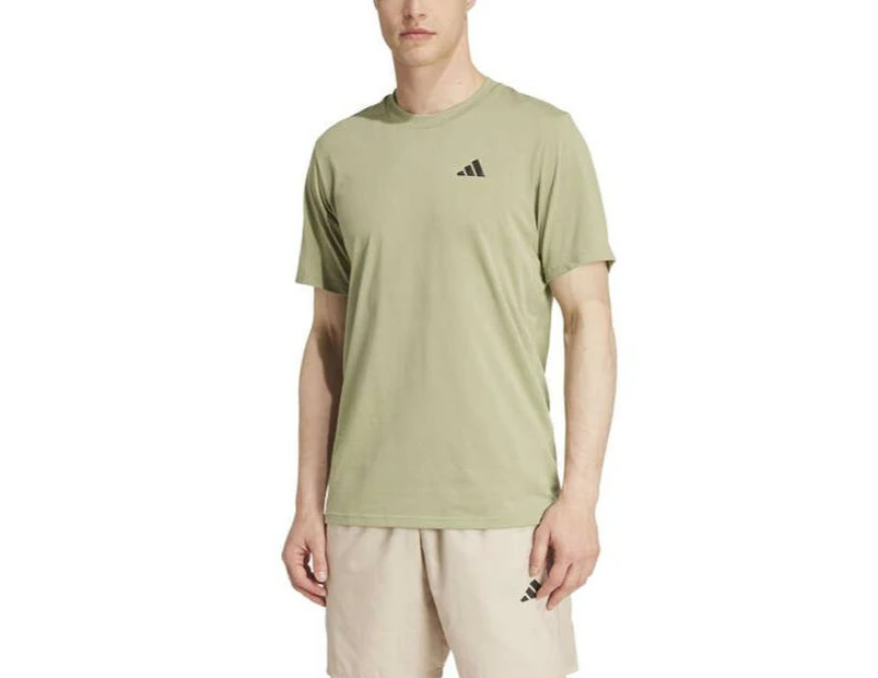 Adidas Mens Train Essentials Feelready Training Tee - Light Green