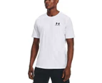 Under Armour Mens Sportstyle Ultra Soft Left Chest Tee - White