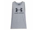 Under Armour Mens Sportstyle Logo Tank - Grey