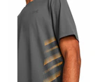 Under Armour Mens Iso Chill Laser Heat Tee - Grey/Orange