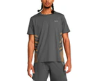 Under Armour Mens Iso Chill Laser Heat Tee - Grey/Orange