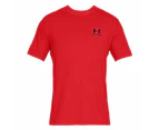 Under Armour Mens Sportstyle Left Chest Tee - Red