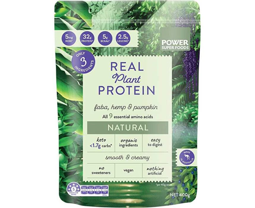 Power Super Foods Real Plant Protein Natural 400g