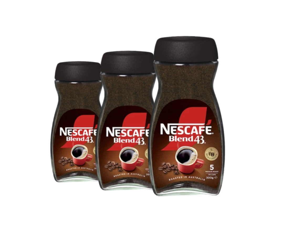 3 x Nescafe Blend 43 Instant Coffee 300g