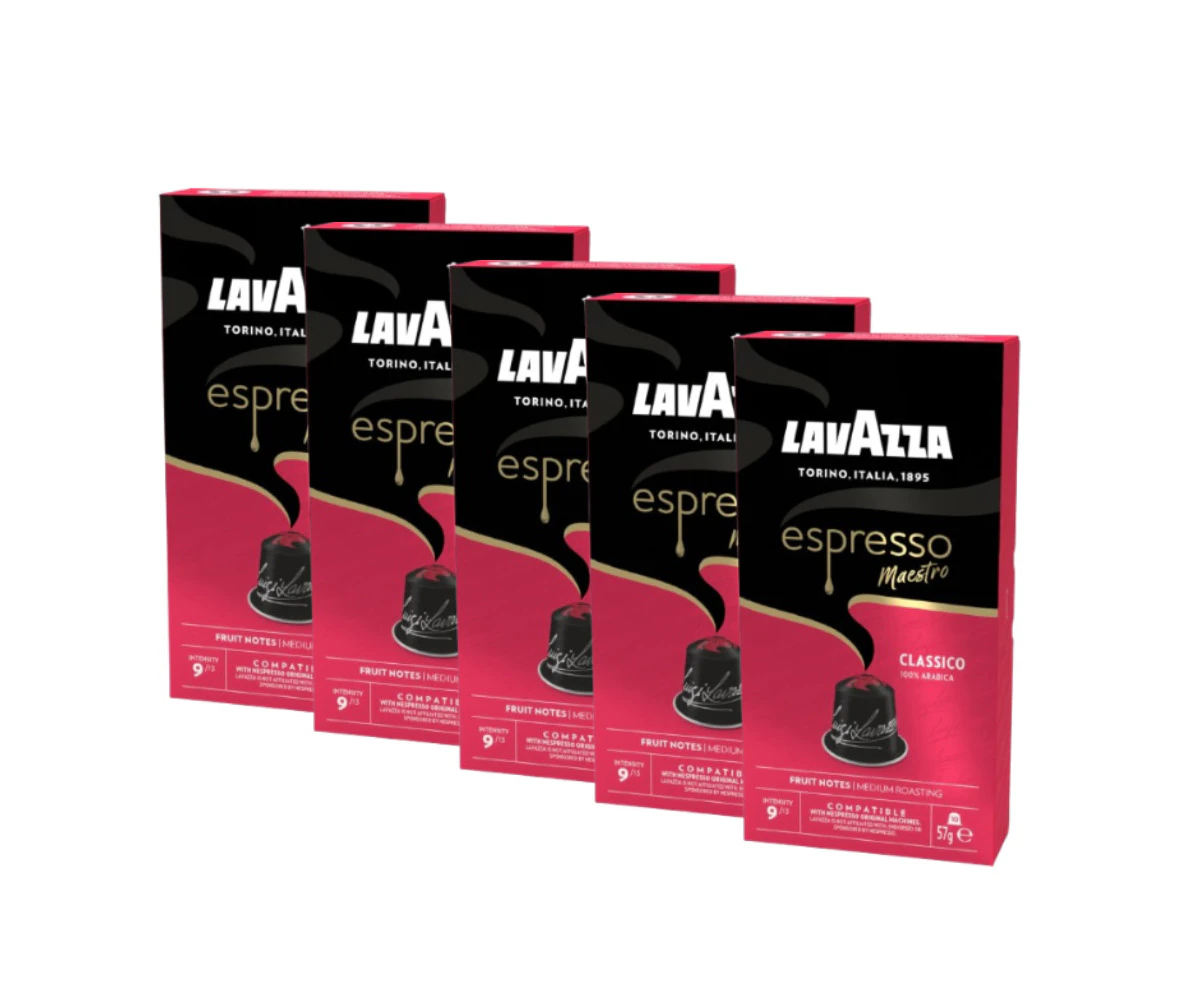 Lavazza Espresso Classico Nespresso Compatible Coffee Pods 50 Pack