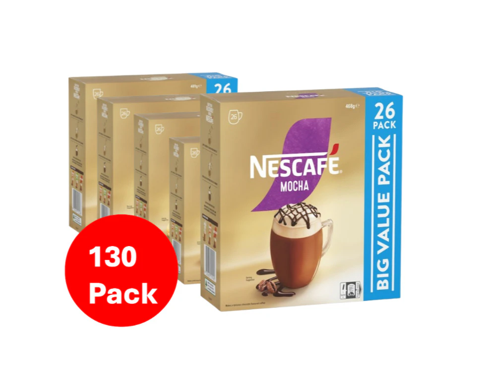 Nescafe Mocha Coffee Sachets 130 Pack