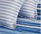 CleverPolly Ethan Microfibre Quilt Cover Set - Blue