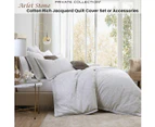 Private Collection Arlet Stone Cotton Rich Jacquard Quilt Cover Set