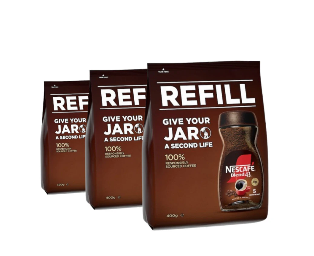 3 x Nescafe Blend 43 Instant Coffee Refill 400g