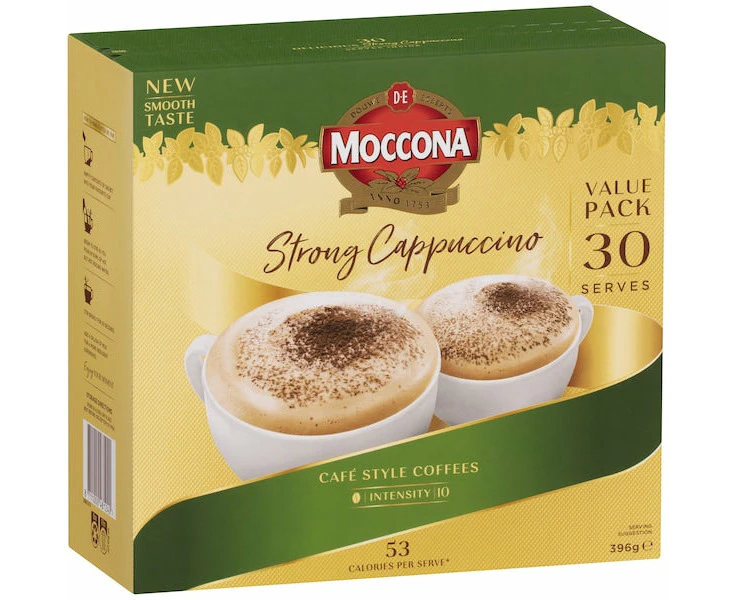 Moccona Coffee Sachets Strong Cappuccino 30 Pack