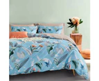 CleverPolly Botanical Microfibre Quilt Cover Set (3Pcs) - Sarah - Queen Size