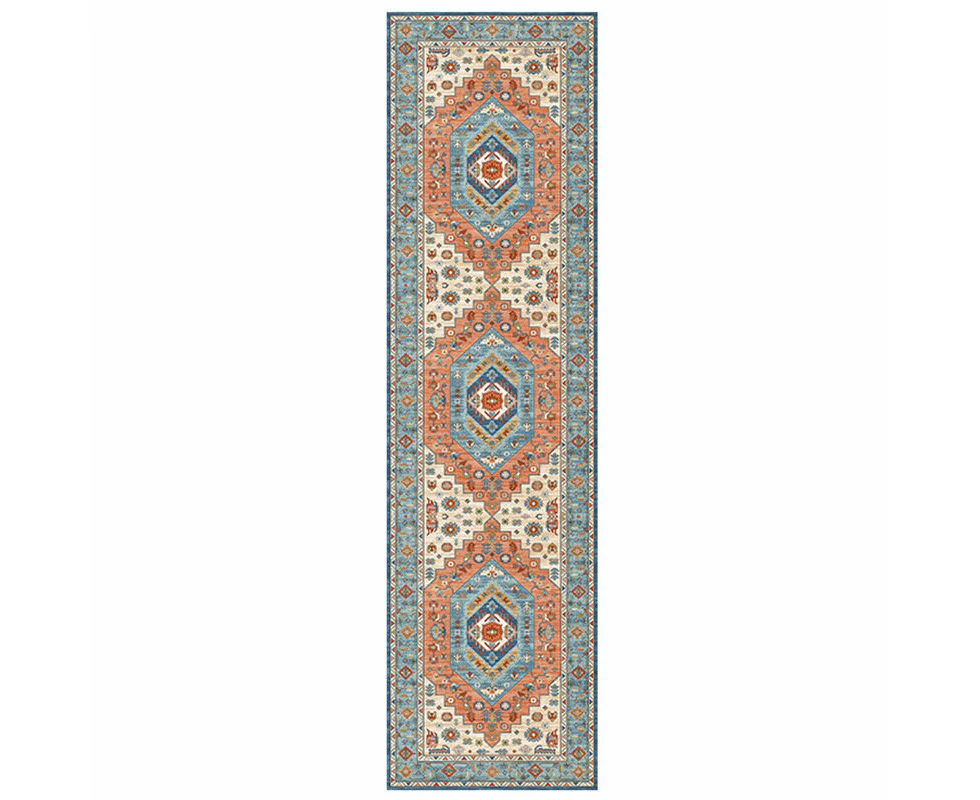 Madesmart Vintage Runner Rug Distressed Non-Slip Carpet for Kitchen Hallway-C