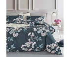 CleverPolly Botanical Microfibre Quilt Cover Set (3Pcs) - Hazel - Queen Size