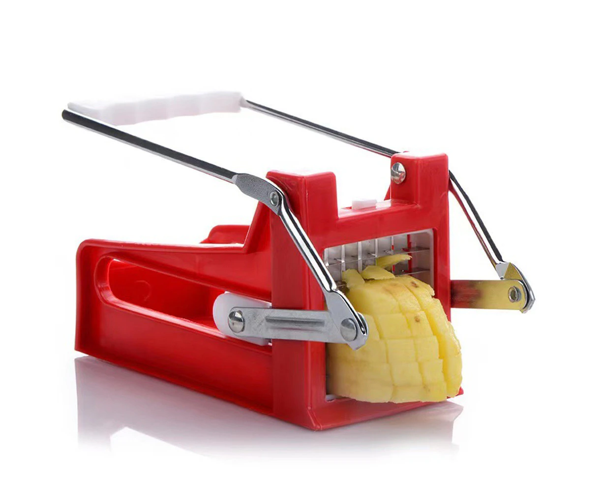 Chip Potato Chipper Maker French Fry Cutter with 2 Blade Cutter