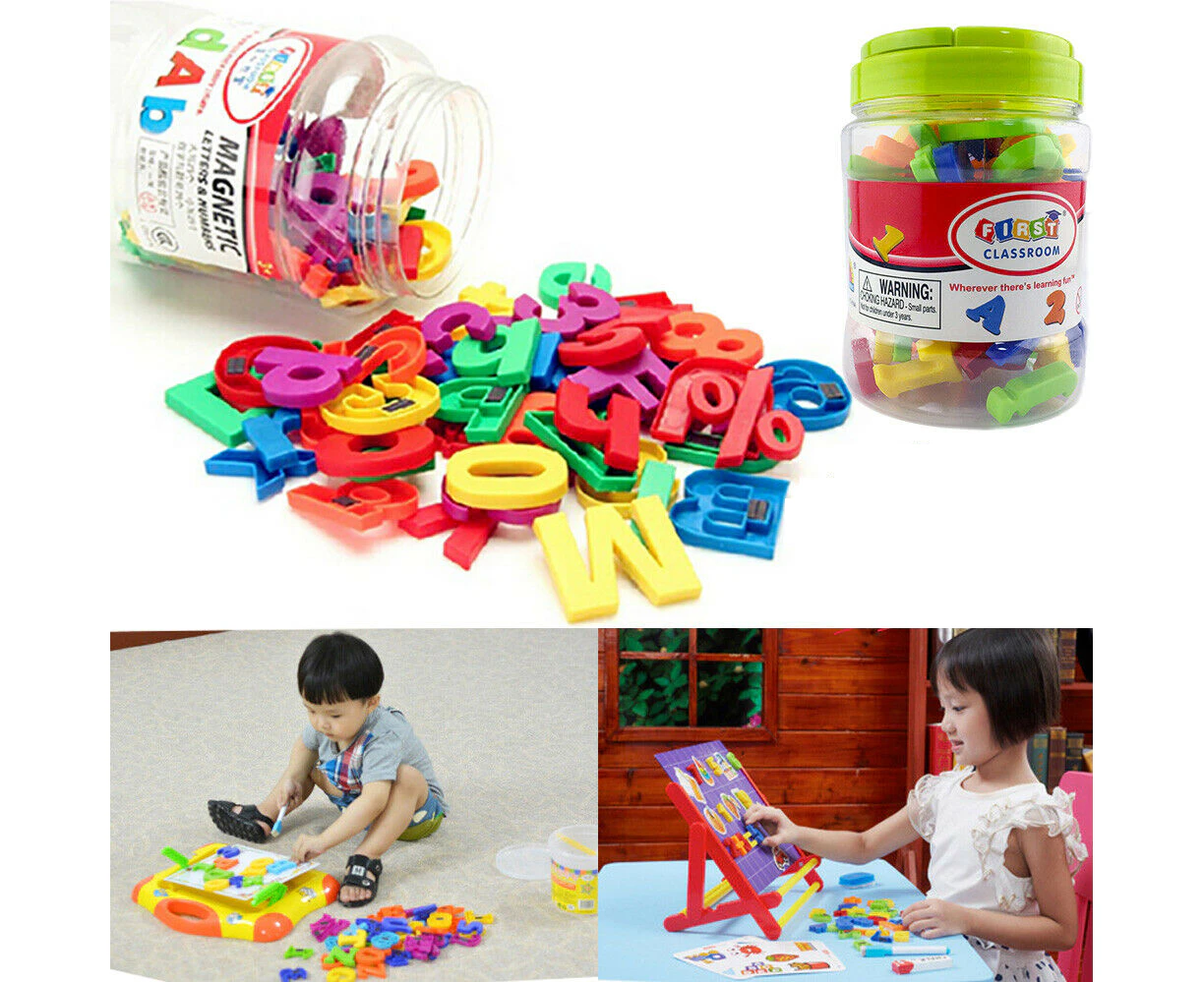 Magnetic Letters Numbers Alphabet Magnets Colorful Plastic Educational Toy Set