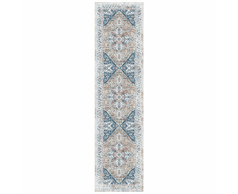 Madesmart Vintage Runner Rug Distressed Non-Slip Carpet for Kitchen Hallway-B