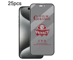 For Iphone 15 Pro 25pcs Full Coverage Hd Privacy Ceramic Film